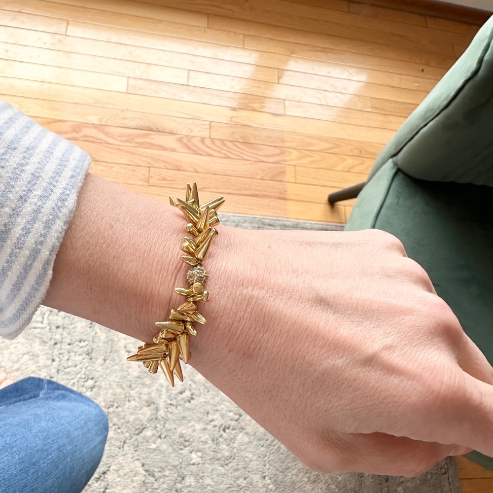 Stella & Dot Gold Renegade Stretch Bracelet